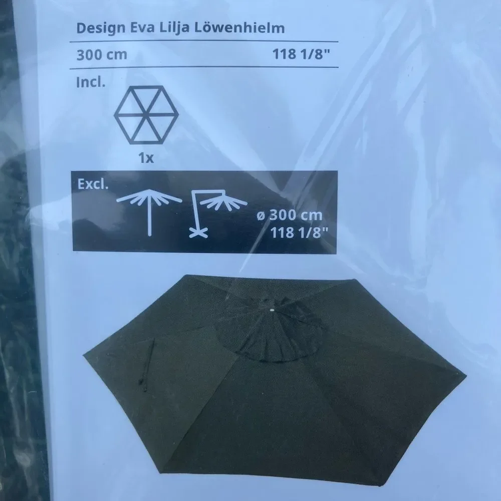 IKEA Umbrella canopy cover new LINDÖJA 118 1/8